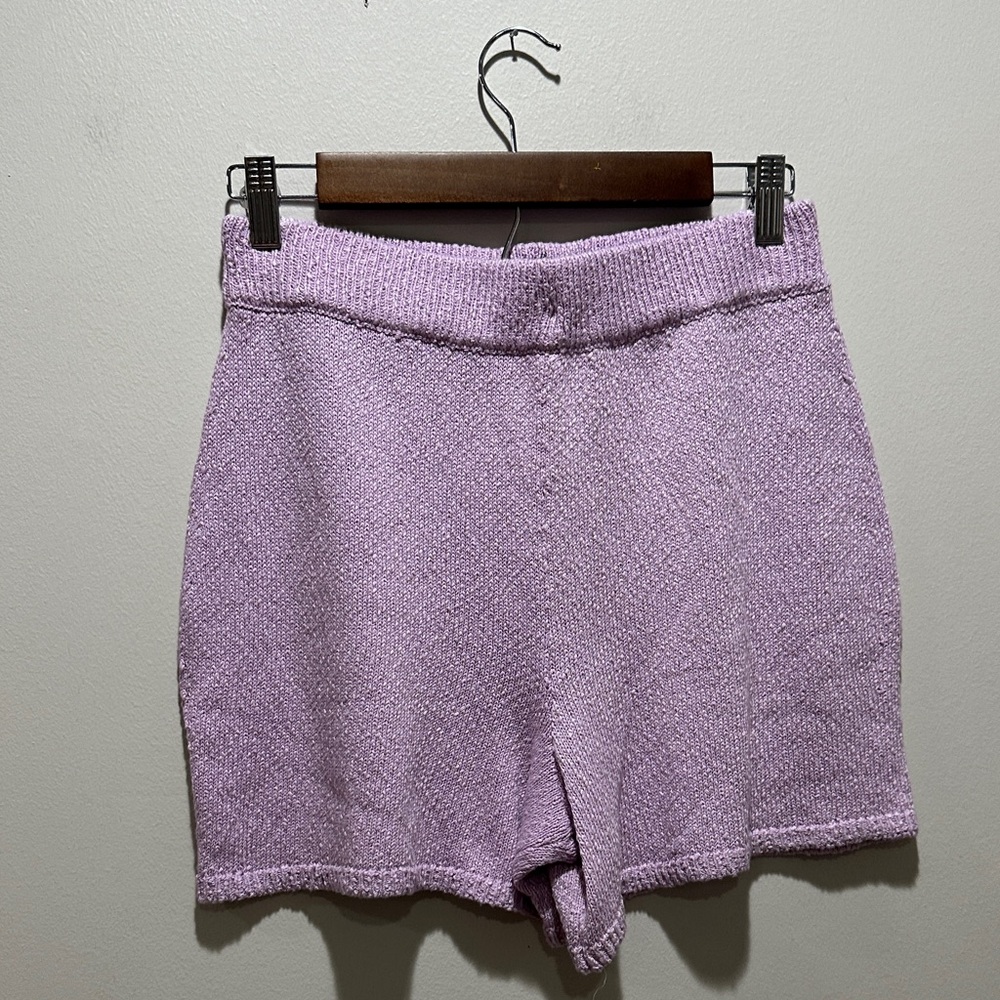 Free People Lavender V-Neck Knit Tank & Shorts Loungewear Set - Picture 6 of 11